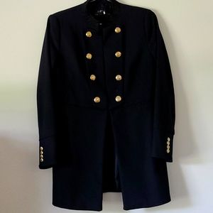 Zara navy winter coat